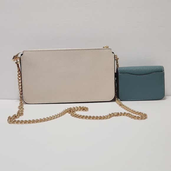 Coach Purse, Poppy Crossbody With Card Case In Colorblock NWT - Picture 10 of 10